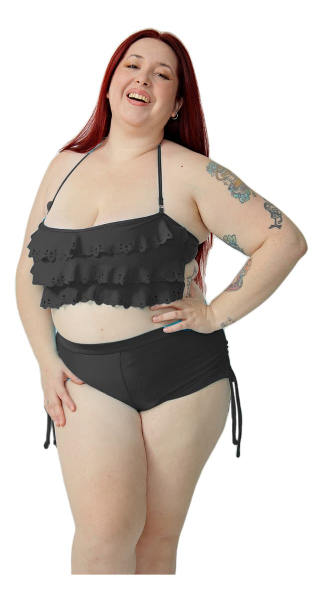 Corpiño Strapless Con Volados Y Bretel Desmontable Corp Solo - Imagen 15