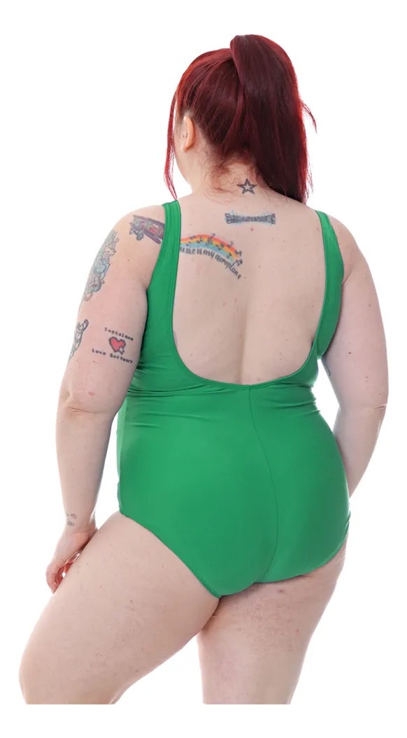 Malla Entera Clásica Con Corte Bajo Busto y Recortes Modeladores - Imagen 12