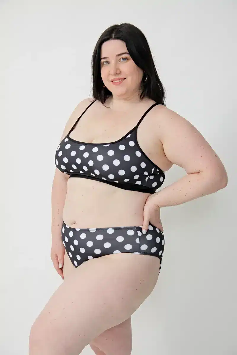 Malla Corpiño Bikini Lunar Base Fija Talles Grandes