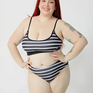 Malla Corpiño Bikini Top Regulable Base Fija Talles Grandes