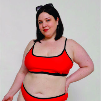 Corpiño Top De Bikini Regulable Base Fija Talles Grandes